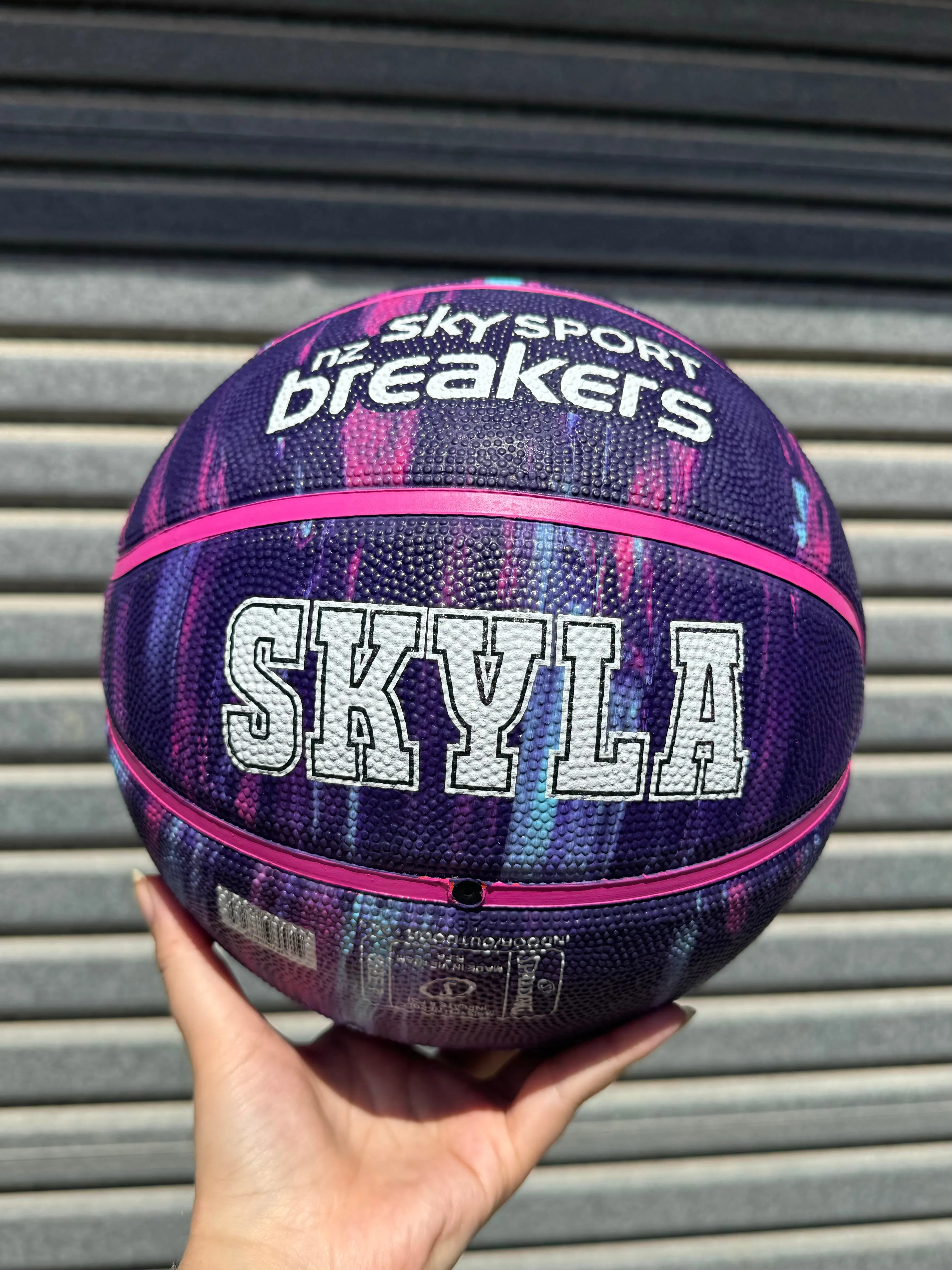 Personalised NBL Official NZ Breakers Team Basketball (Size 7)