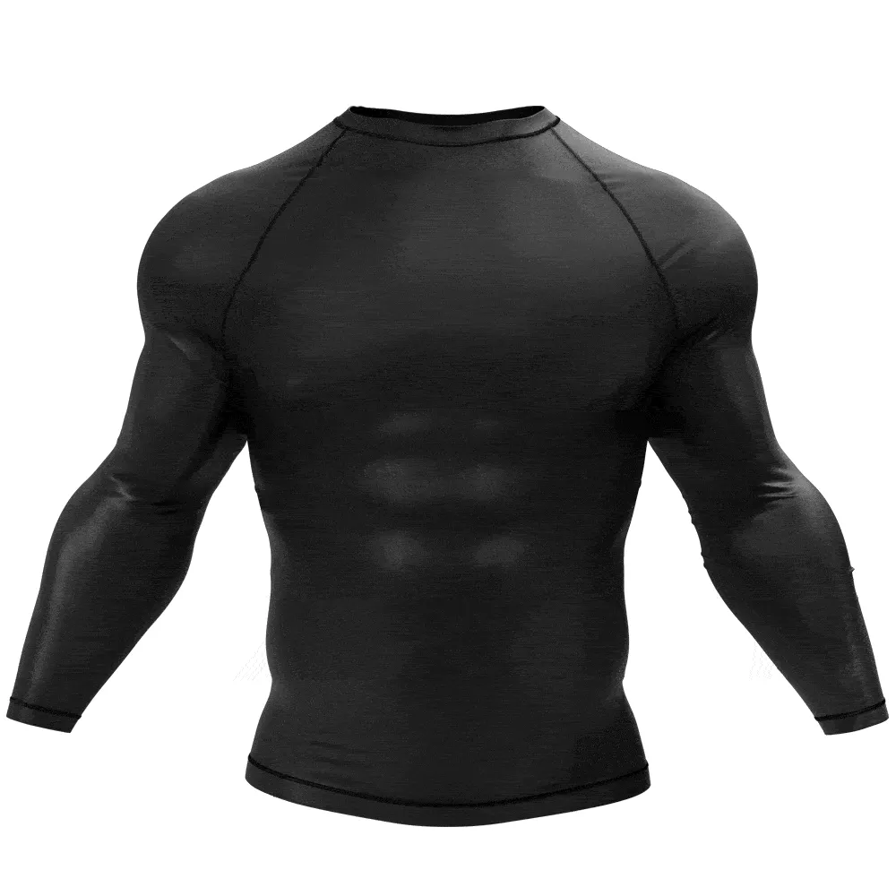 Premium Black Shortsleeve Rash Guard