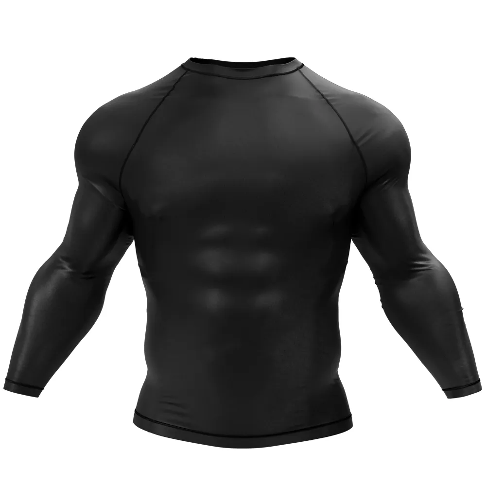 Premium Black Shortsleeve Rash Guard