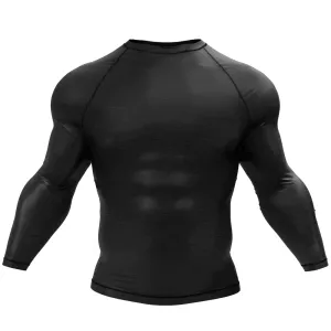 Premium Black Shortsleeve Rash Guard