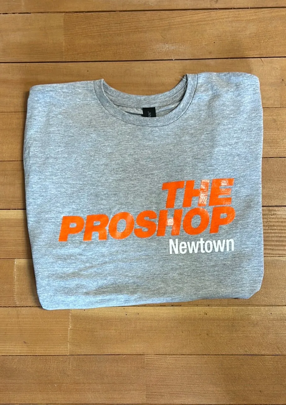 PSN Tee: Sports Grey - Neon Orange/ White