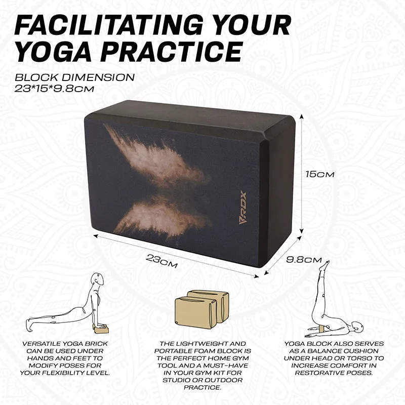 RDX D12 High Density EVA Foam Yoga Blocks Non-Slip Brick