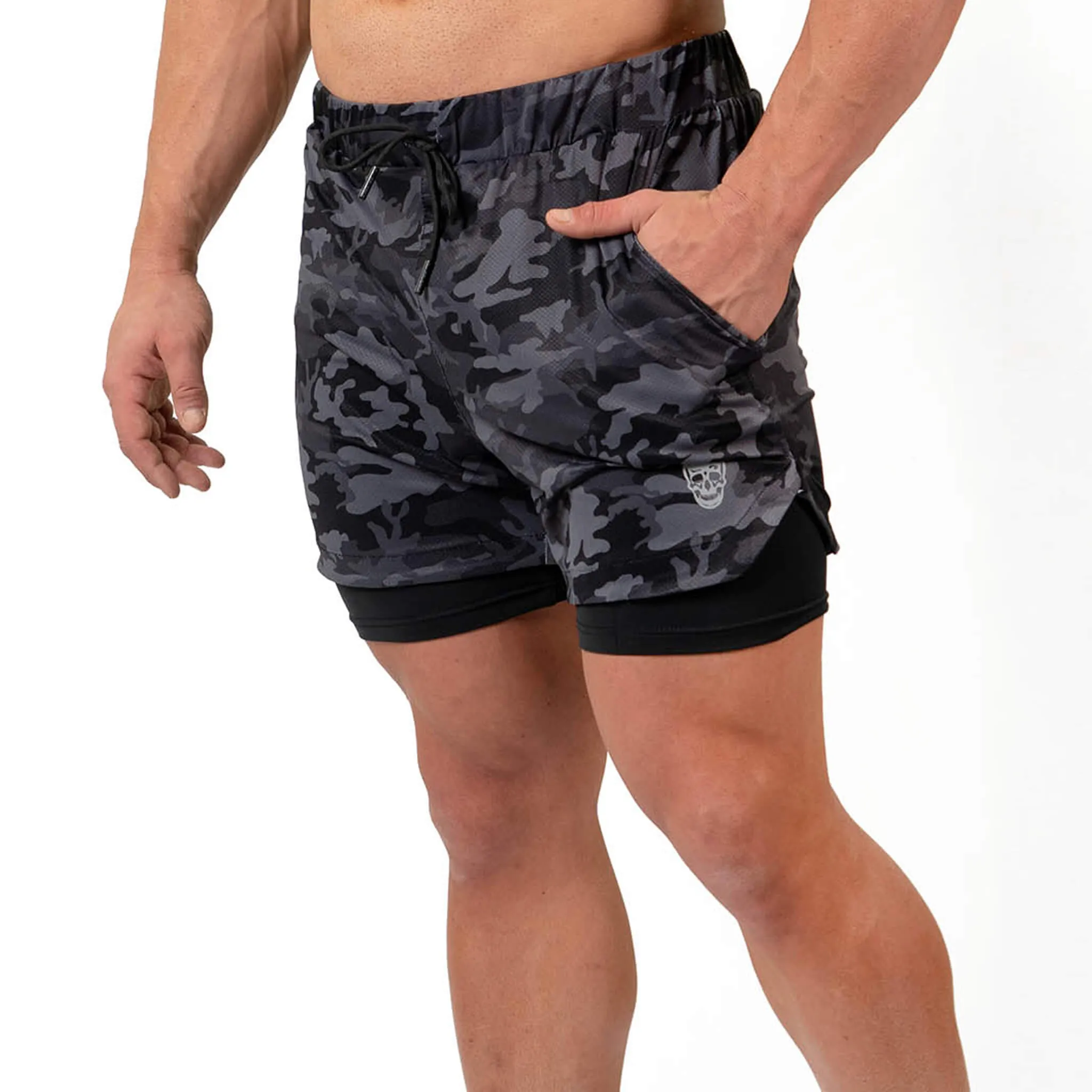 React Training Shorts - Midnight Camo