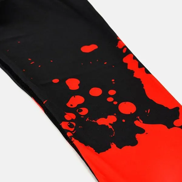 Red and Black Mamba Compression 3/4 tights / leggings