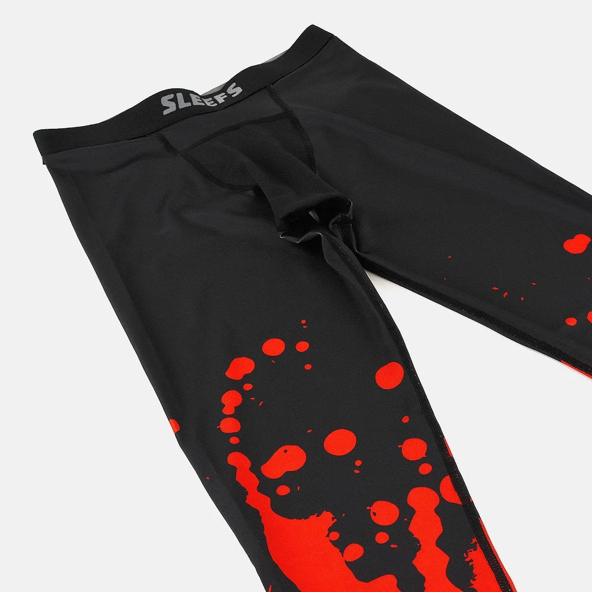 Red and Black Mamba Compression 3/4 tights / leggings