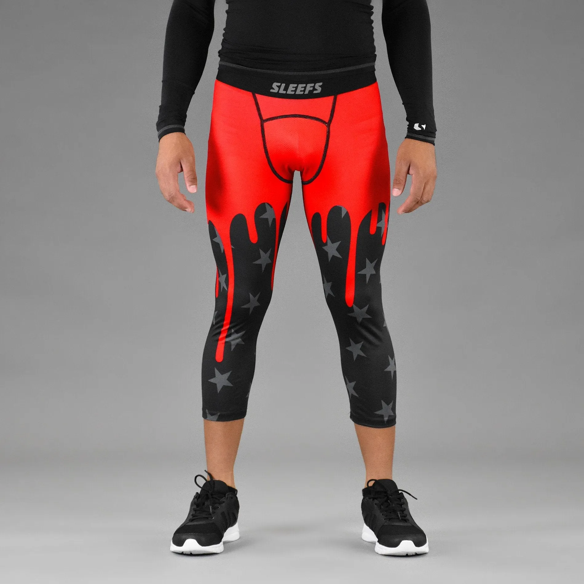 Red Sauce Compression 3/4 tights / leggings