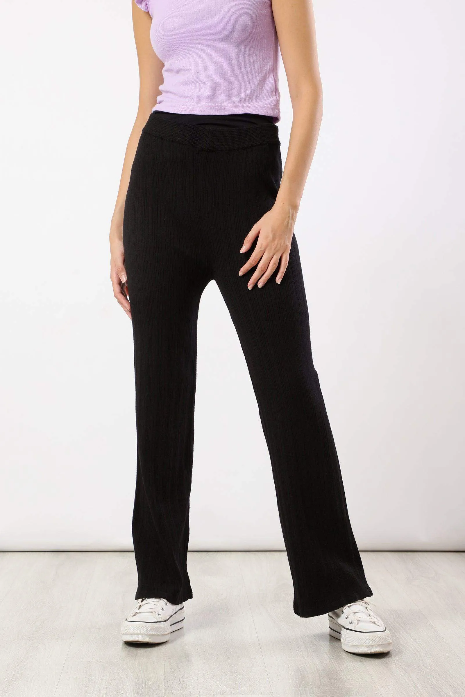 Ribbed Flare Lounge Pants