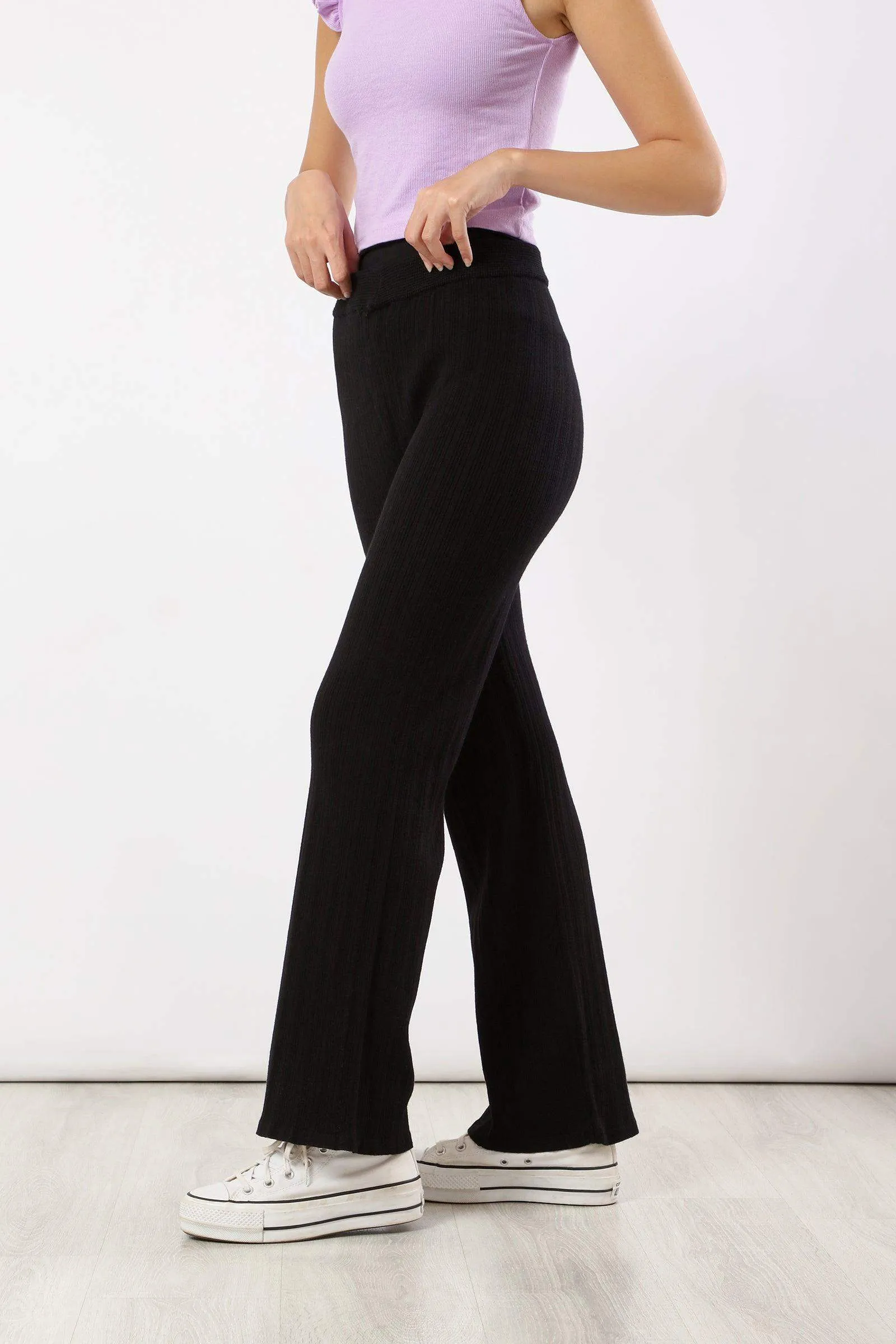 Ribbed Flare Lounge Pants