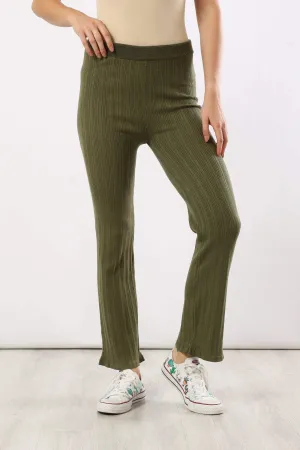 Ribbed Flare Lounge Pants