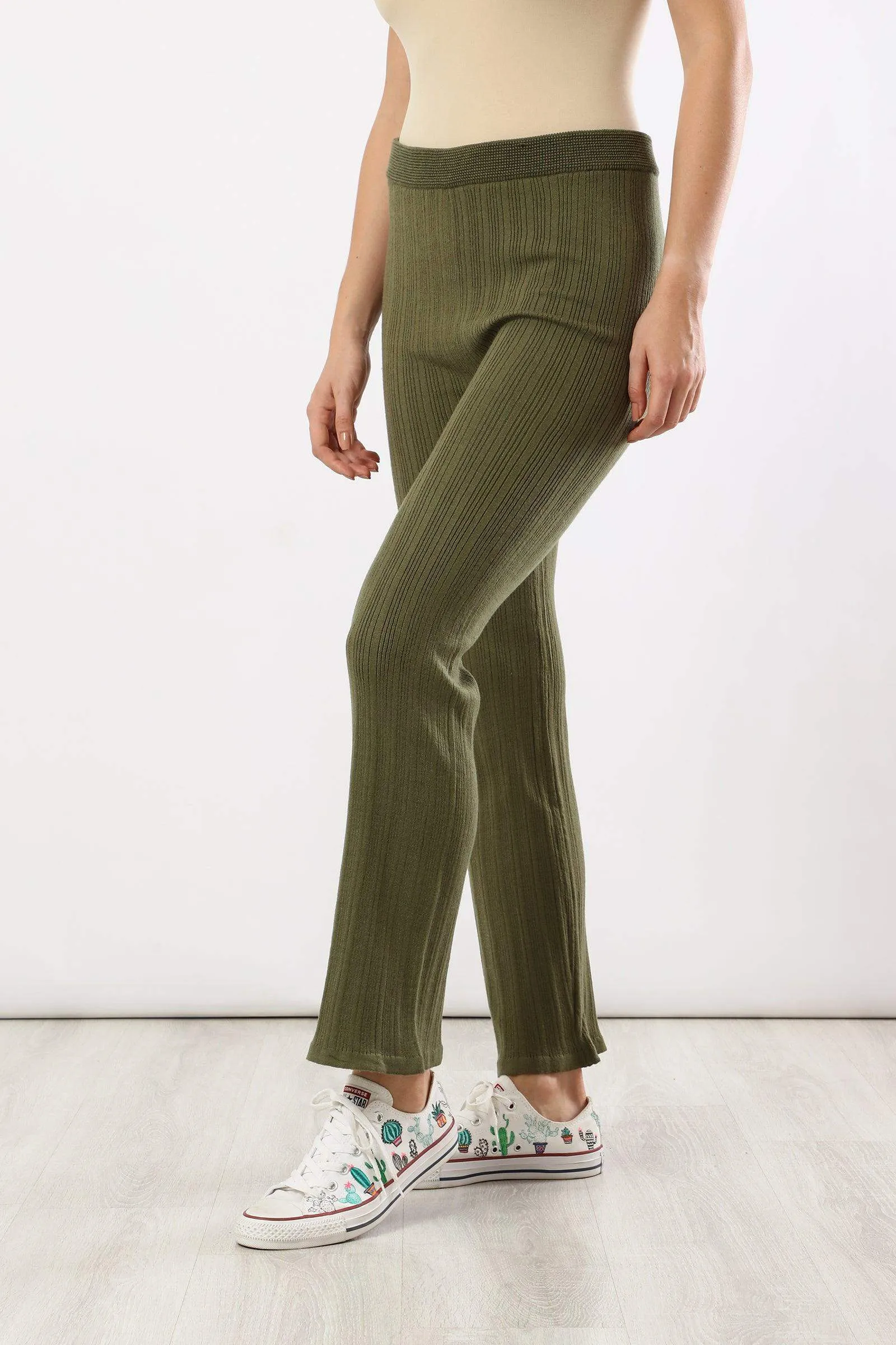 Ribbed Flare Lounge Pants