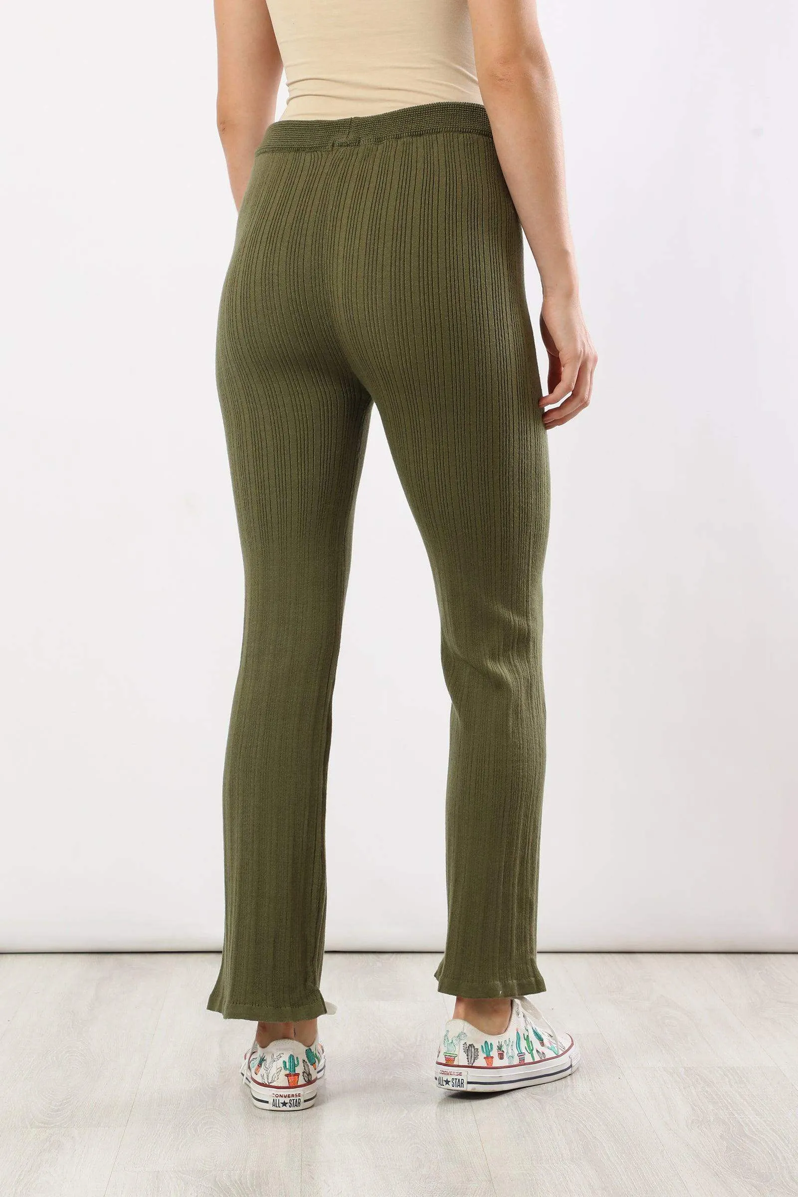 Ribbed Flare Lounge Pants