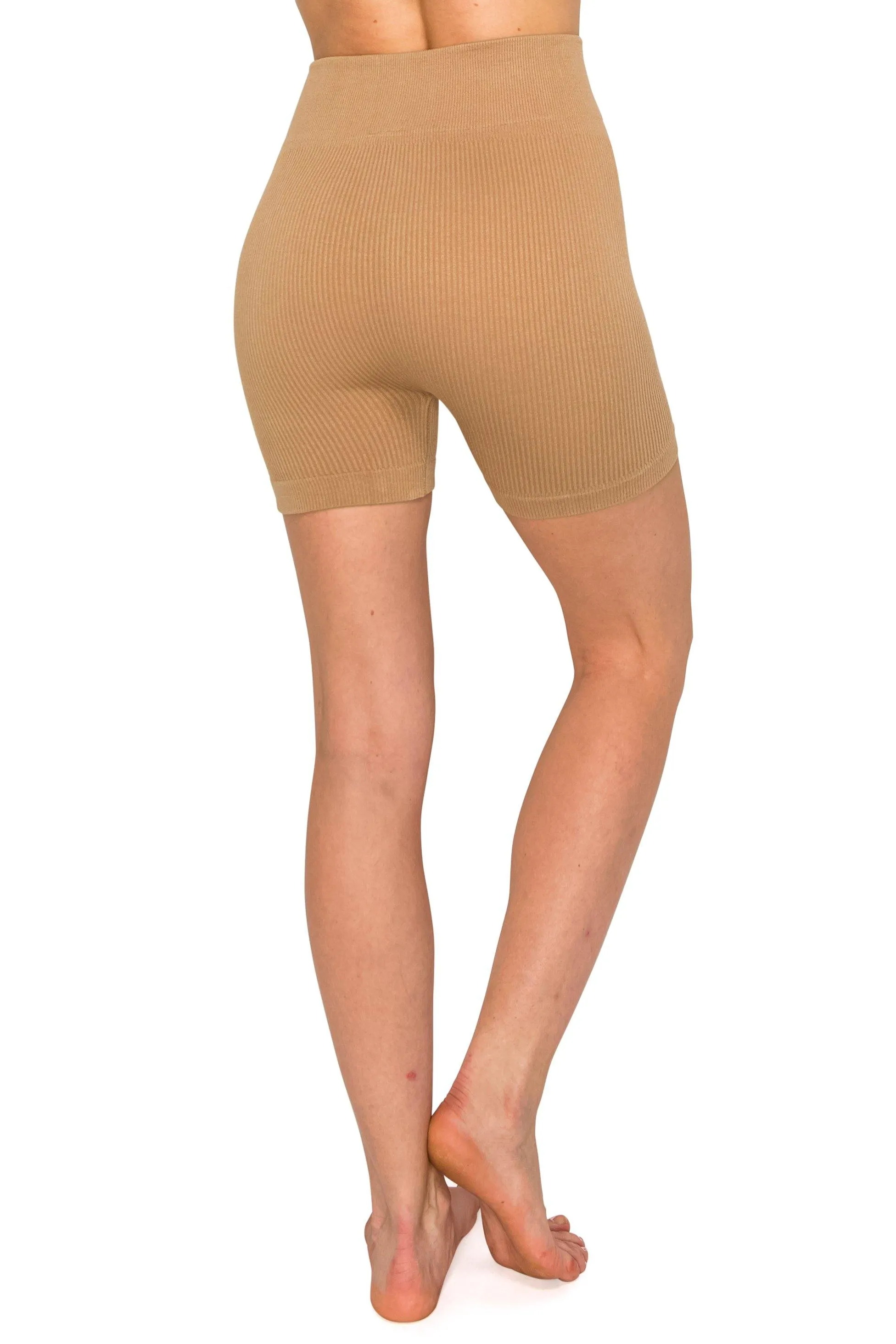 Seamless Yoga Shorts - High Waist Stretch Yoga/Biker Shorts