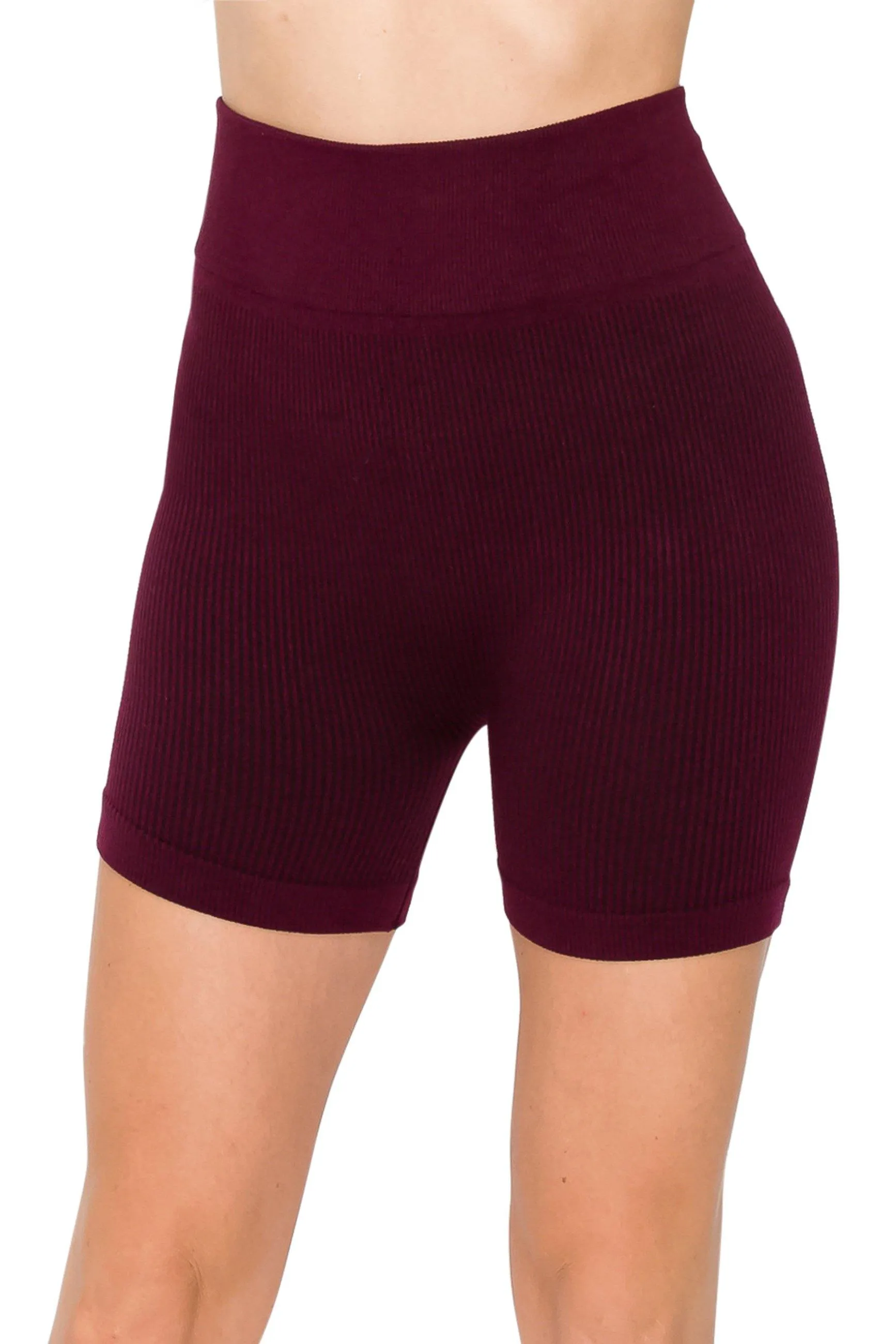 Seamless Yoga Shorts - High Waist Stretch Yoga/Biker Shorts