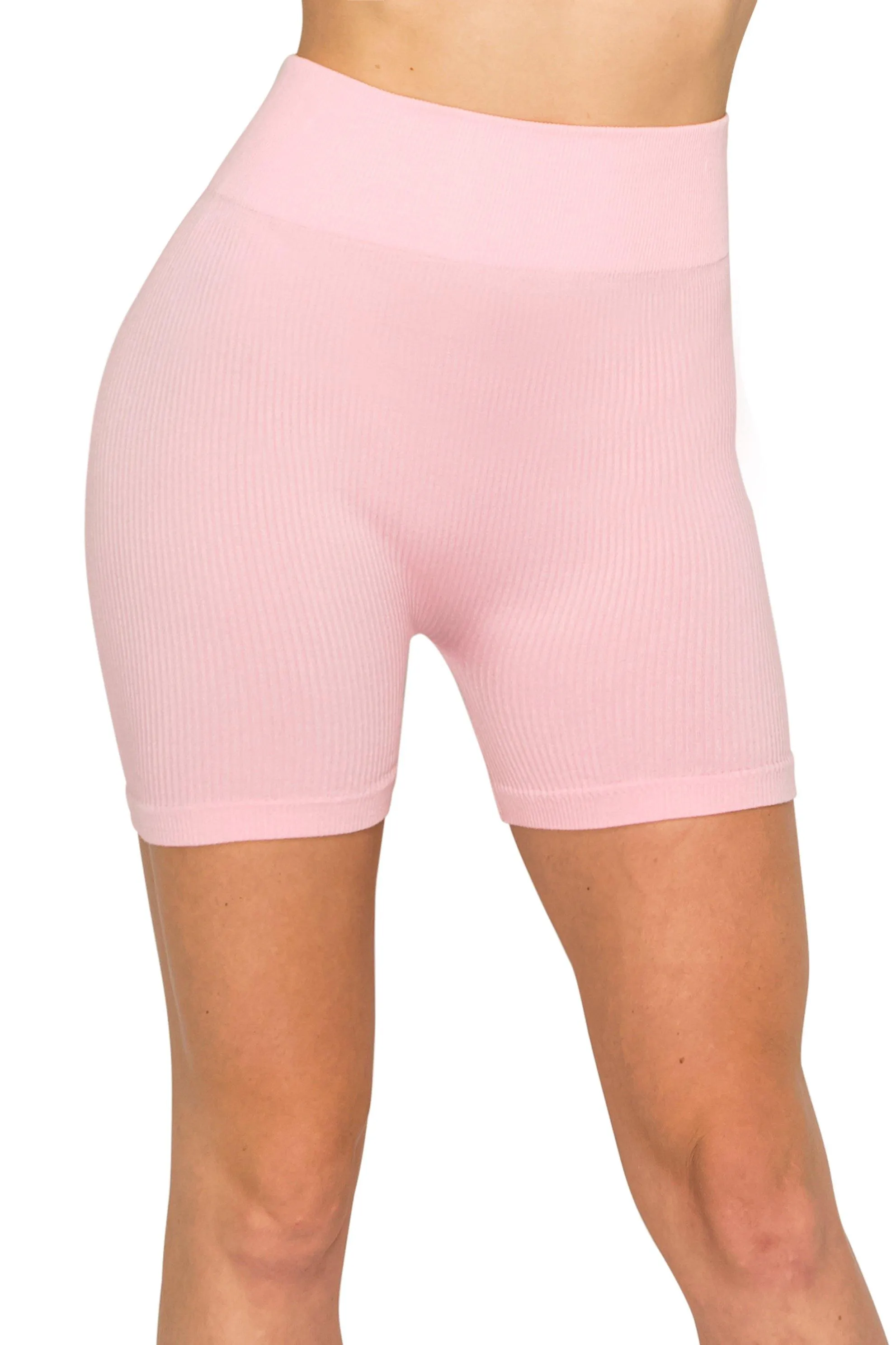 Seamless Yoga Shorts - High Waist Stretch Yoga/Biker Shorts