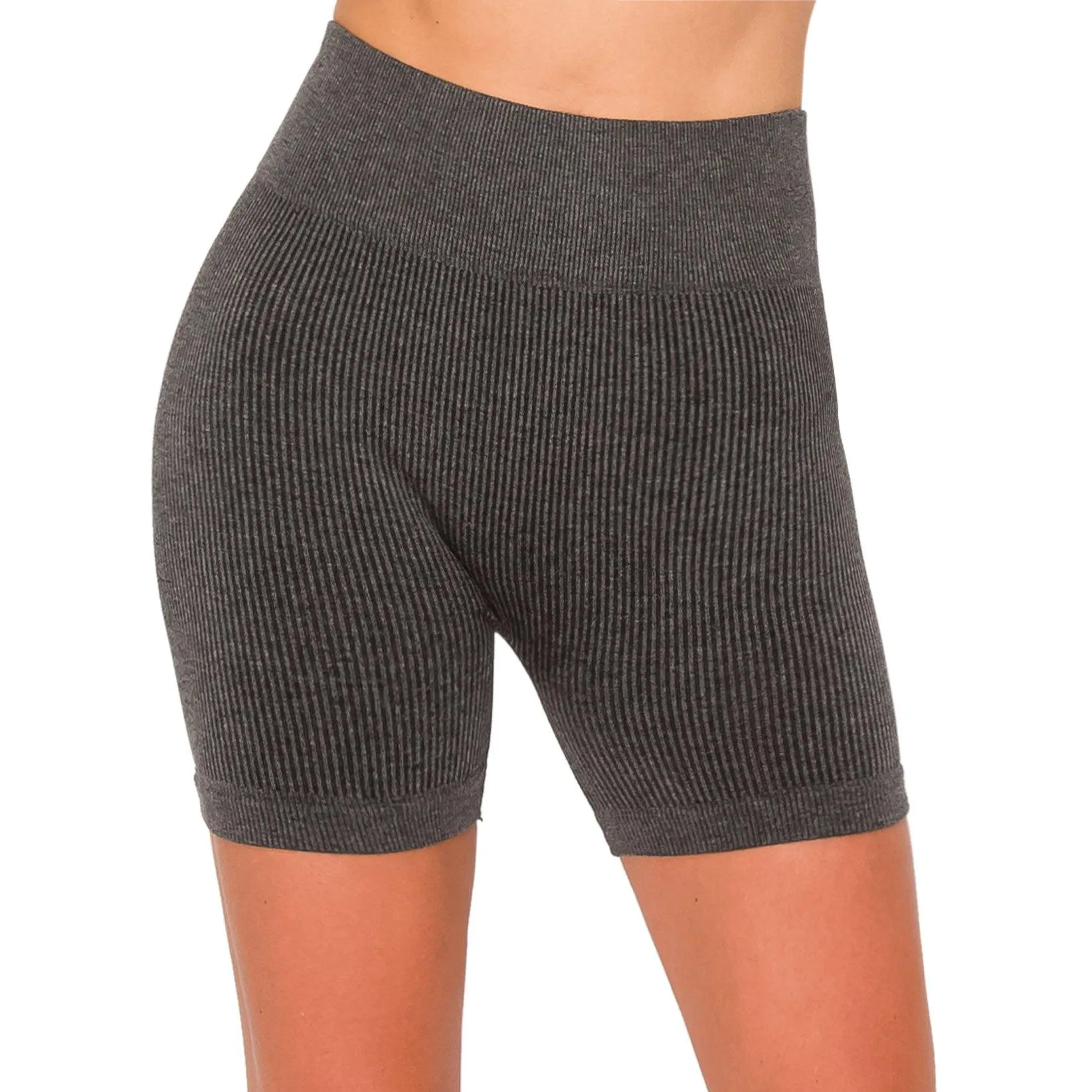 Seamless Yoga Shorts - High Waist Stretch Yoga/Biker Shorts