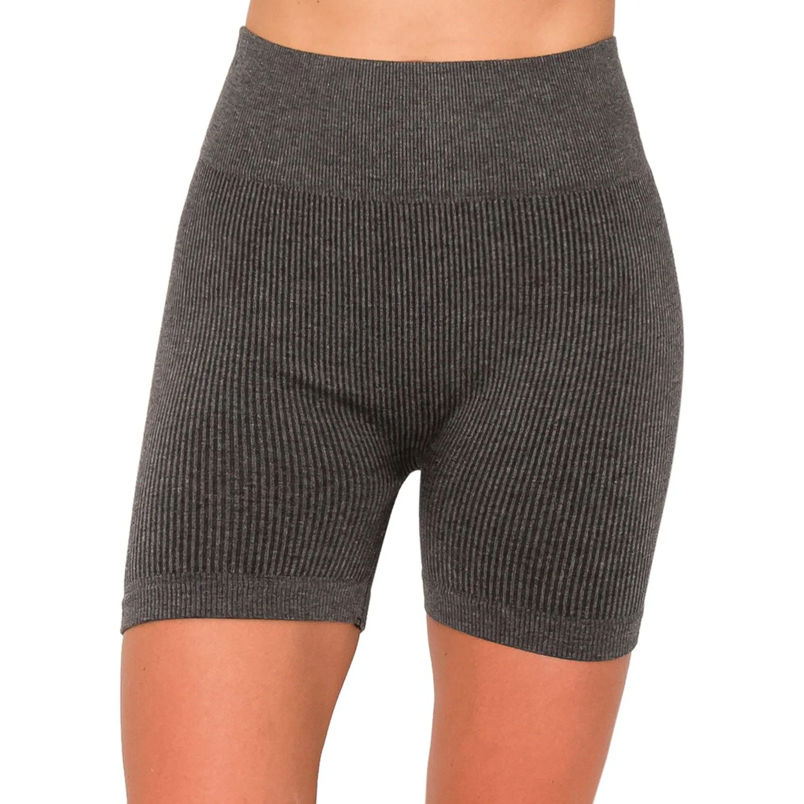 Seamless Yoga Shorts - High Waist Stretch Yoga/Biker Shorts