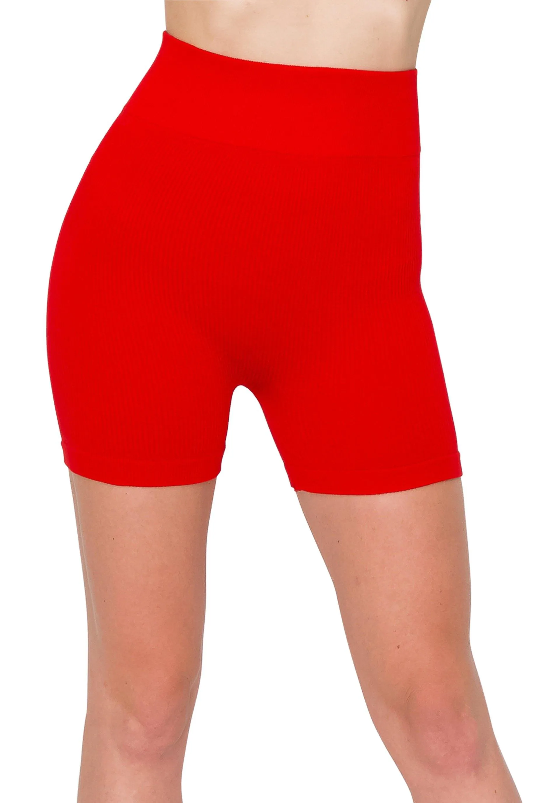 Seamless Yoga Shorts - High Waist Stretch Yoga/Biker Shorts