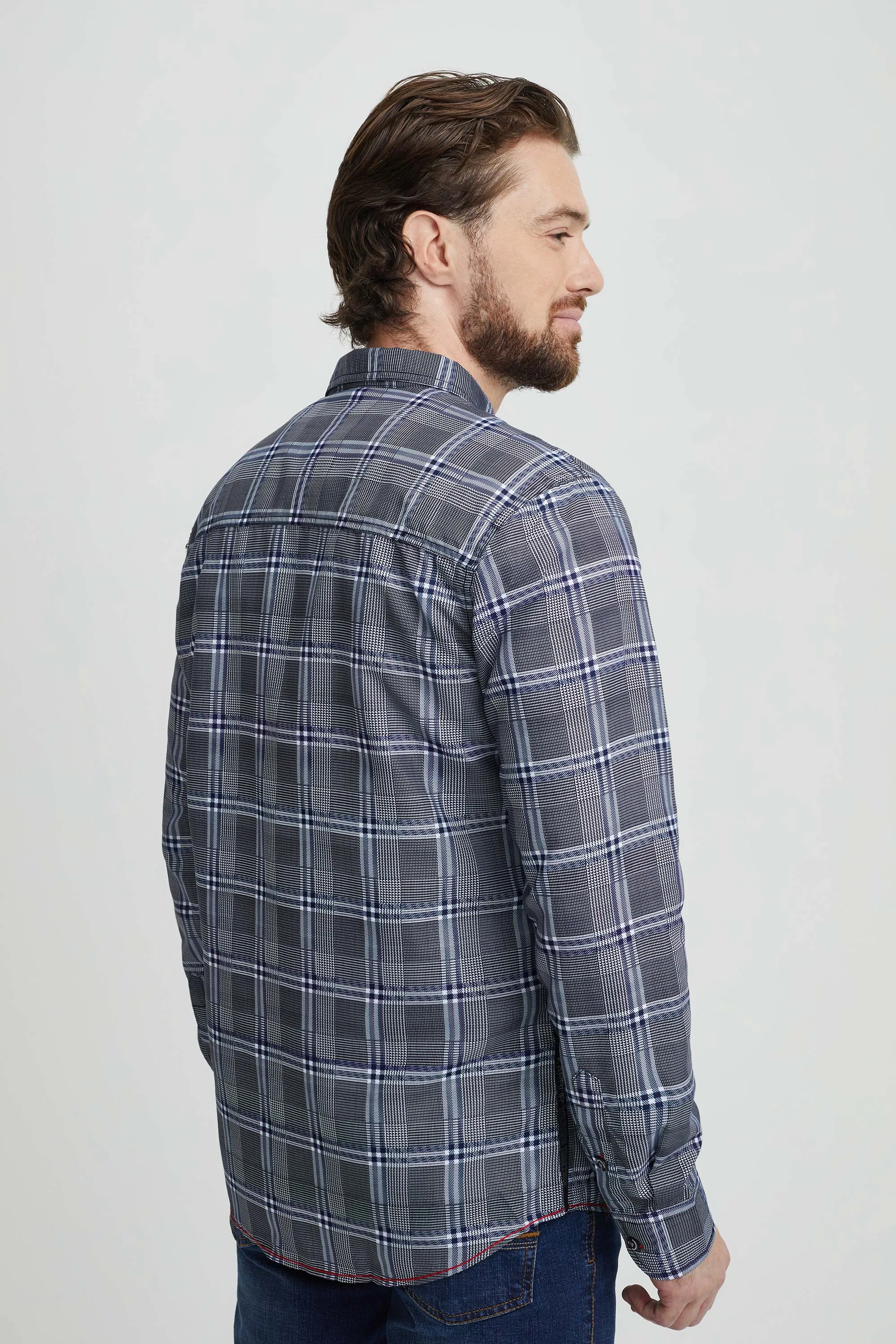 Shirt with various checkers