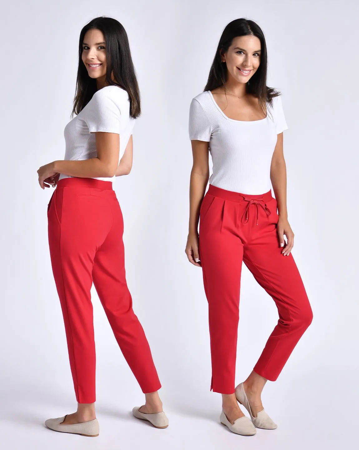 Skinny-Leg | SoHo Joggers (Poinsettia)