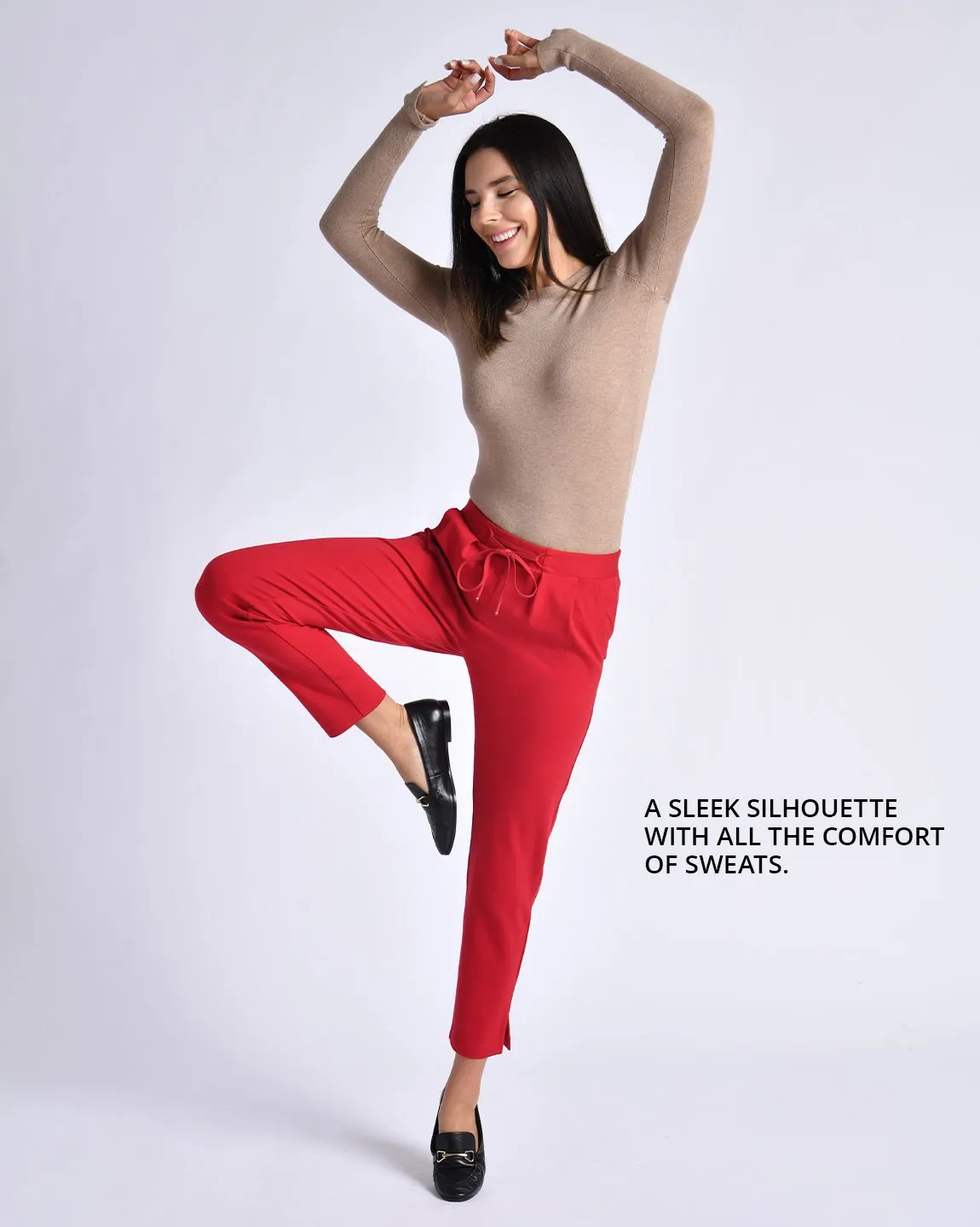 Skinny-Leg | SoHo Joggers (Poinsettia)