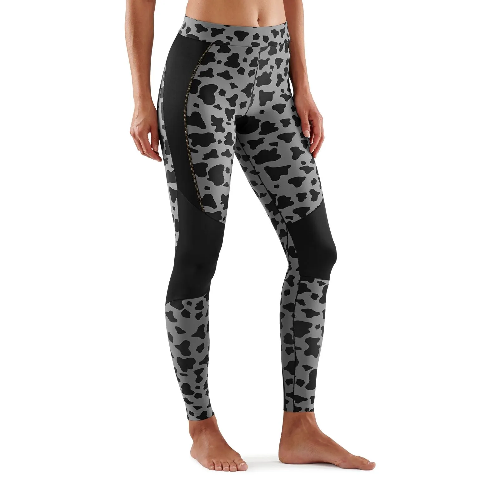 SKINS SERIES-5 WOMEN'S LONG TIGHTS ANIMAL BLACK