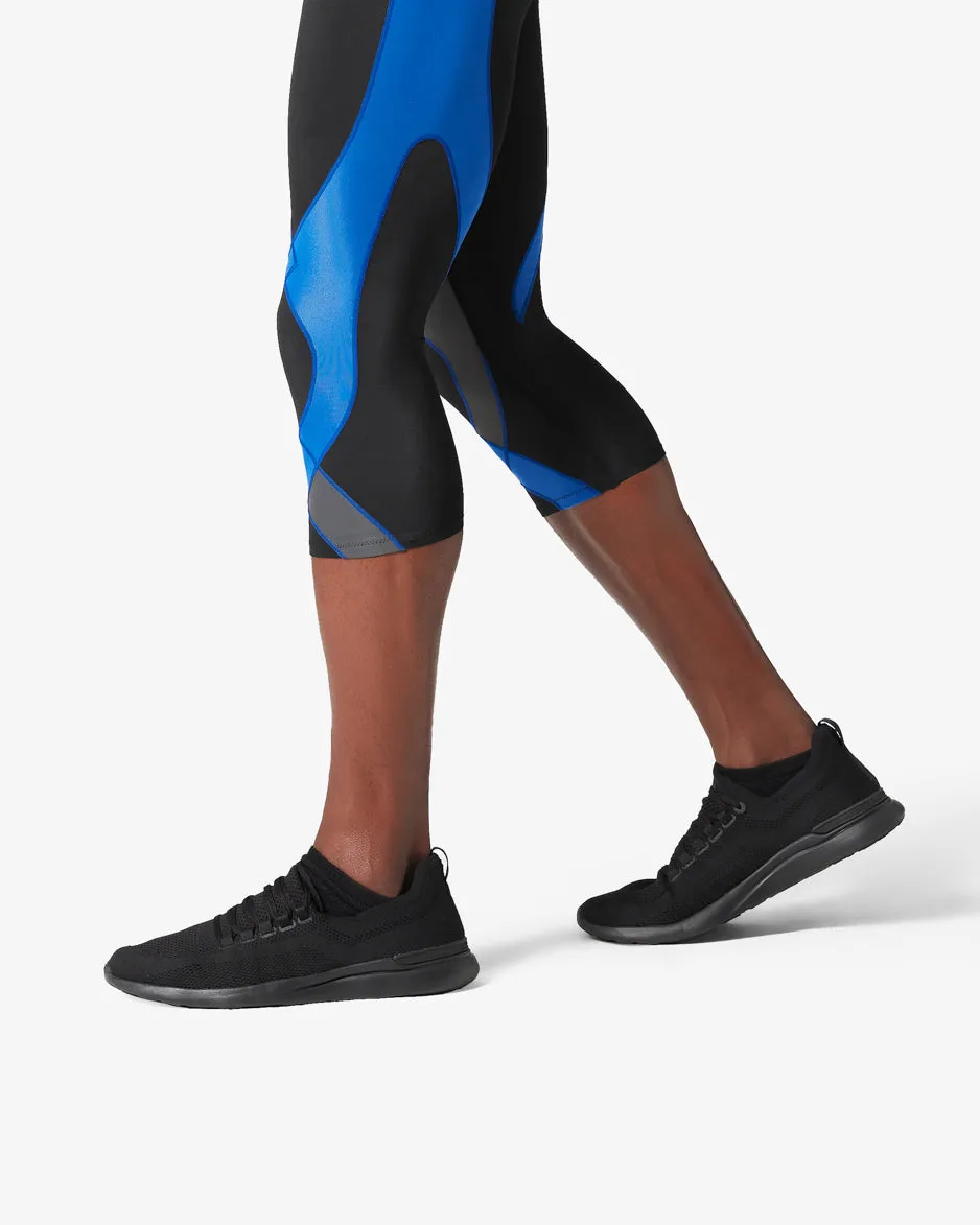 Stabilyx Joint Support 3/4 Compression Tight: Men's Black/Grey/Blue