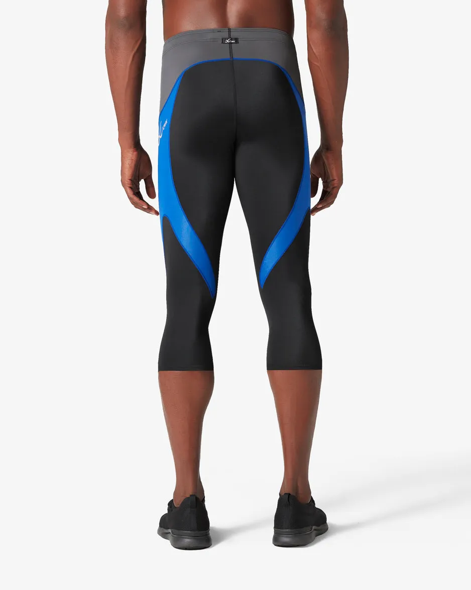 Stabilyx Joint Support 3/4 Compression Tight: Men's Black/Grey/Blue