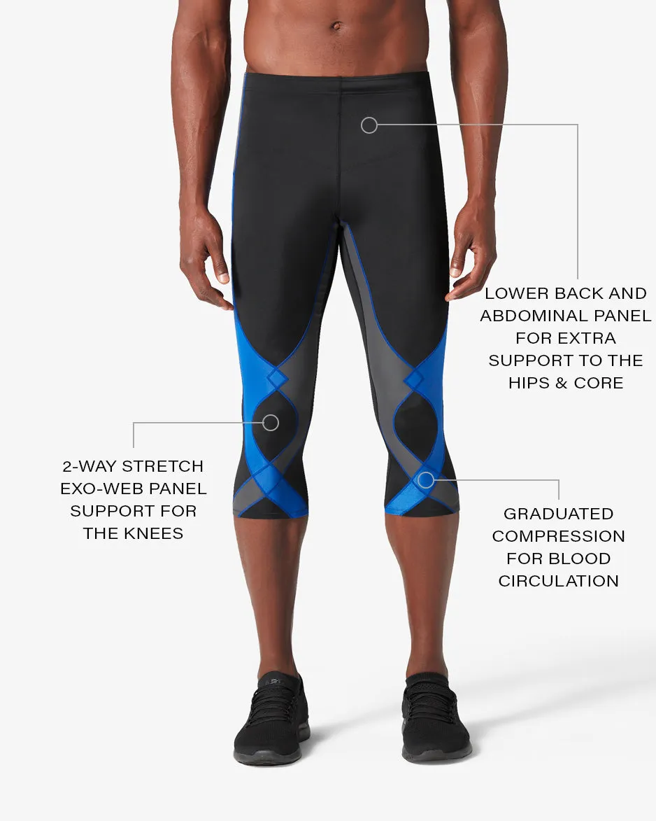 Stabilyx Joint Support 3/4 Compression Tight: Men's Black/Grey/Blue