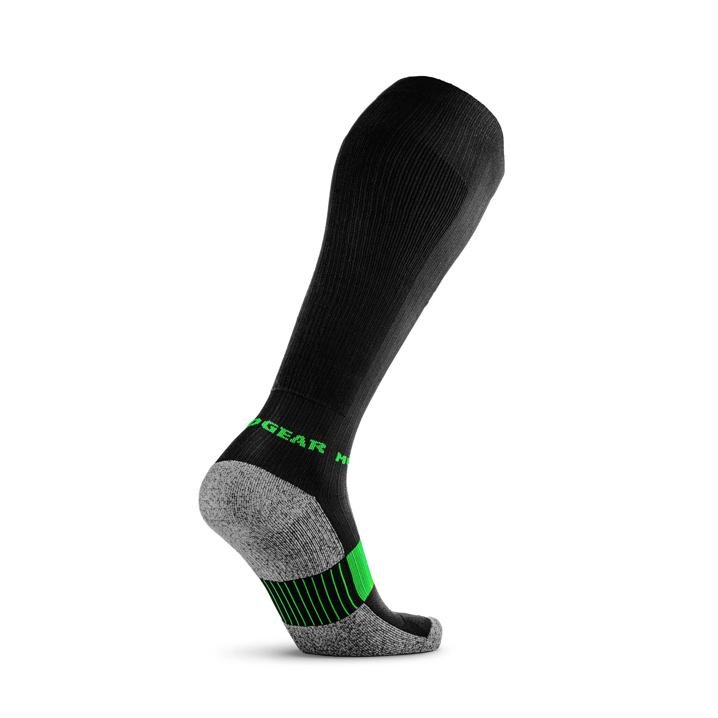 Tall Compression Socks (Black/Green)