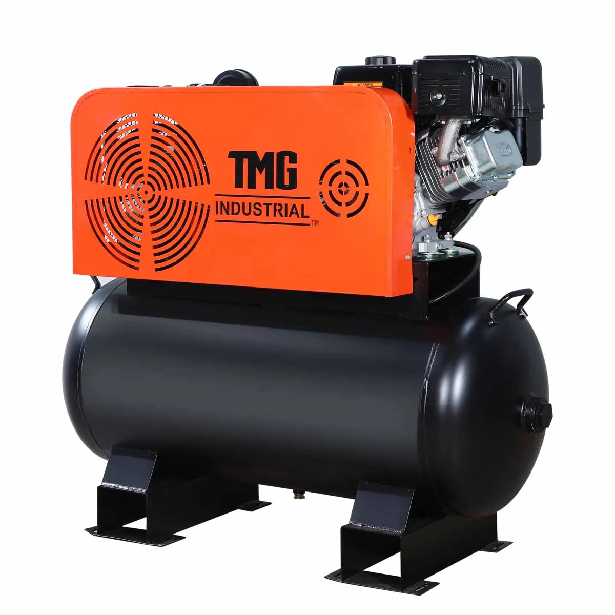 TMG Industrial 60 Gallon 2-Stage Truck Mounted Air Compressor, 14 HP LONCIN G420F Engine, Horizontal Tank, 18.5 CFM @ 175 PSI, TMG-GAC65