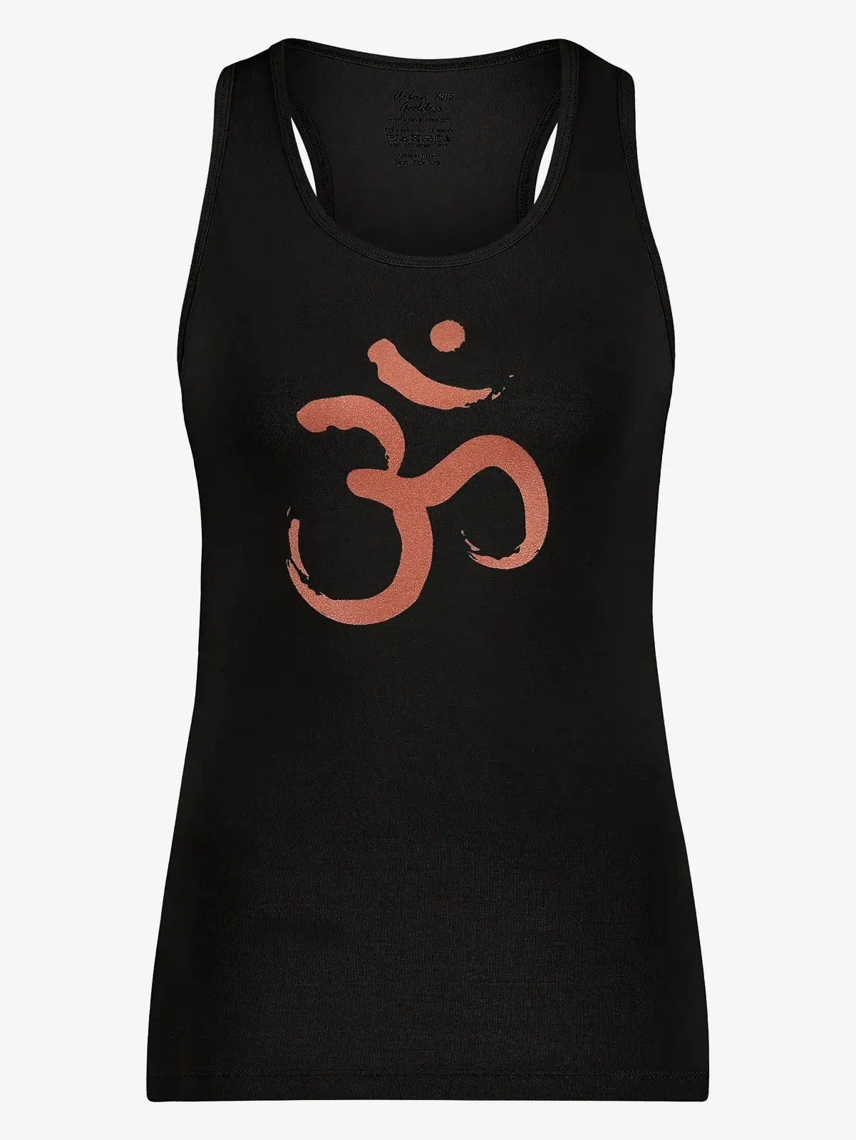 Urban Goddess OM Core Yoga Tank - Onyx Black