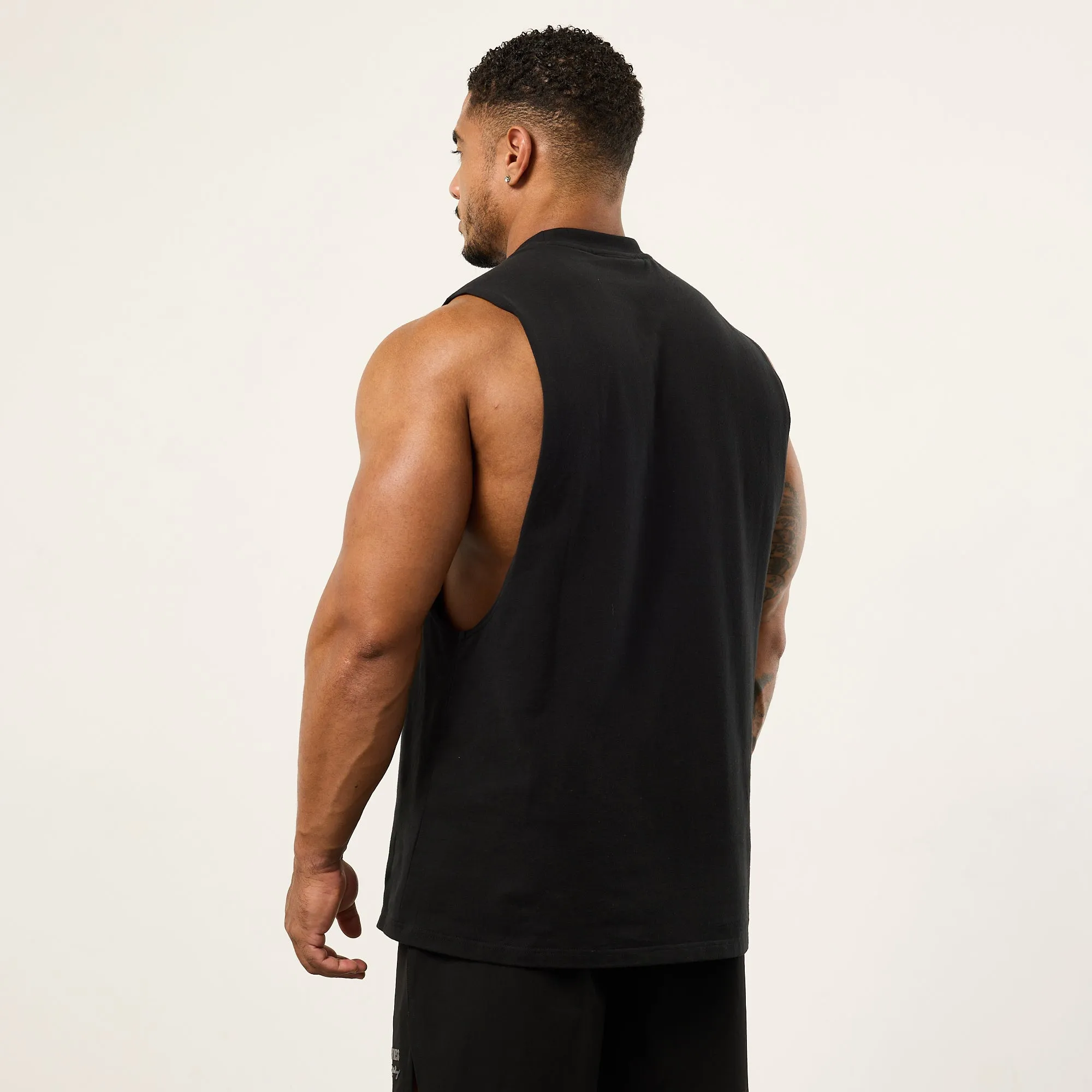 Vanquish Black Signature Sleeveless T Shirt