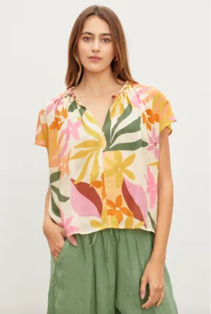 Velvet by Graham & Spencer Trixy Printed Cocoon Top