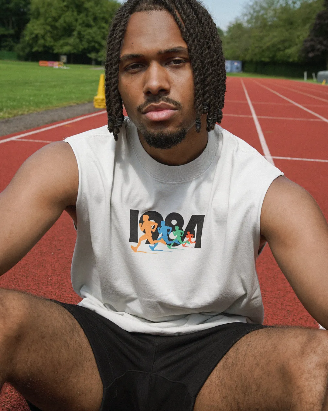 Vice 84 'Olympic Sprinter' Active Tank - Faded Bone