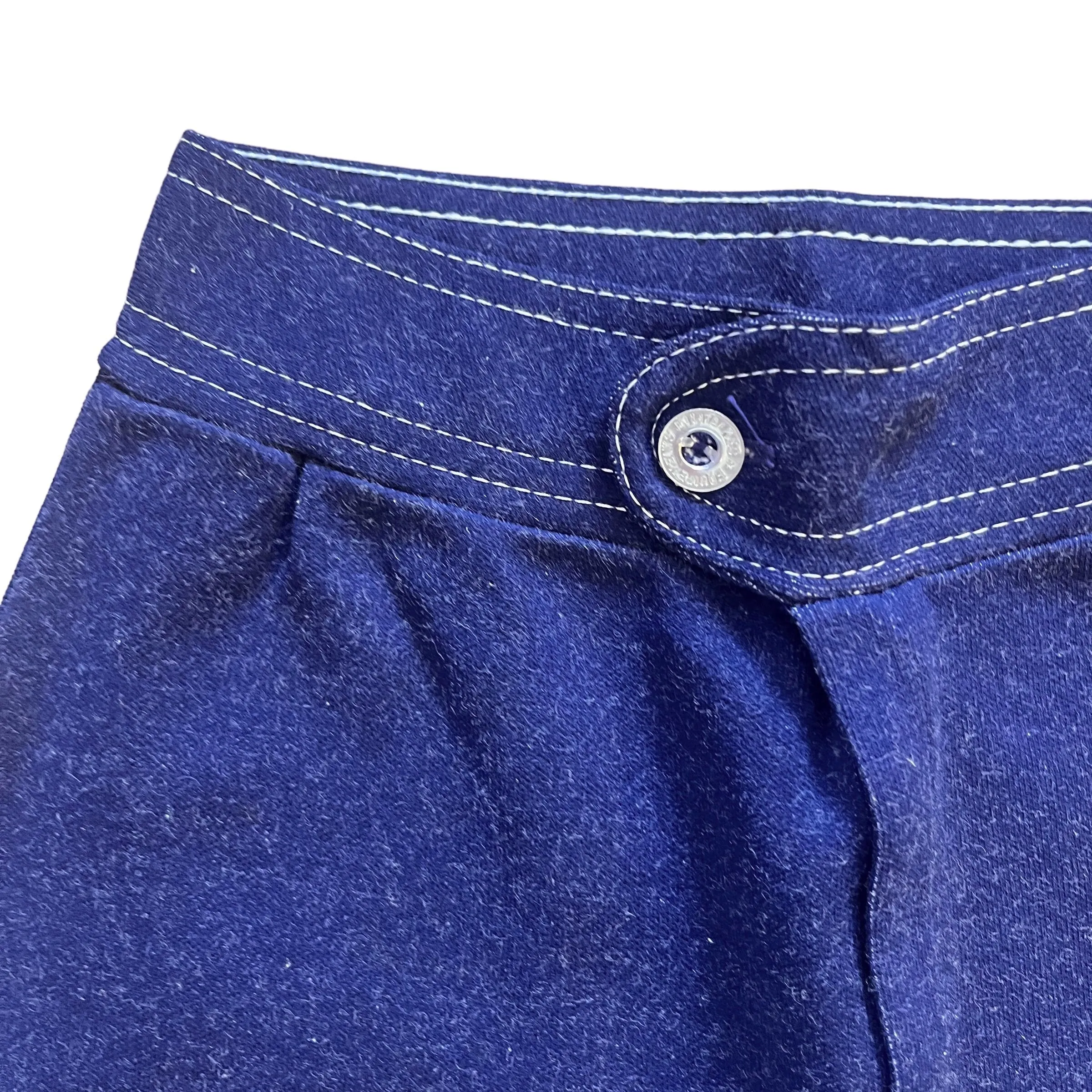 Vintage 1970s Navy Flare Bottoms  6-8Y