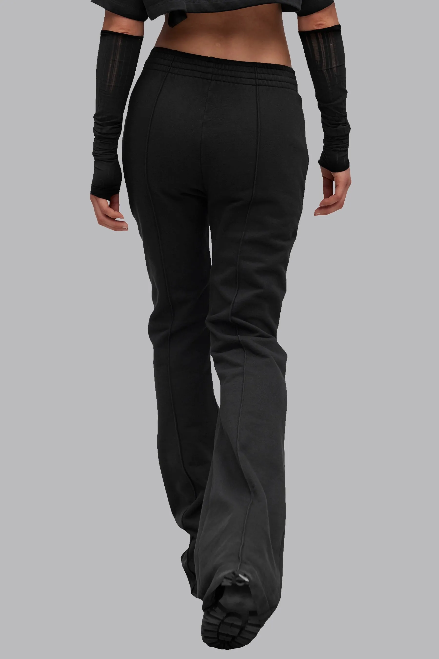 V_LYFE420 FLARED JOGGERS - Black