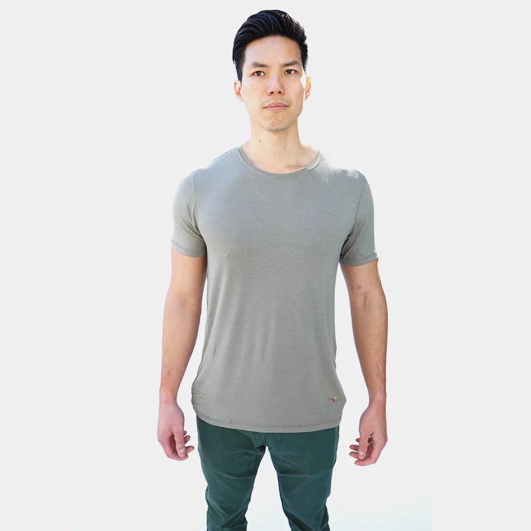 VOLO Bamboo Classic Tee in Sage Green 1.0