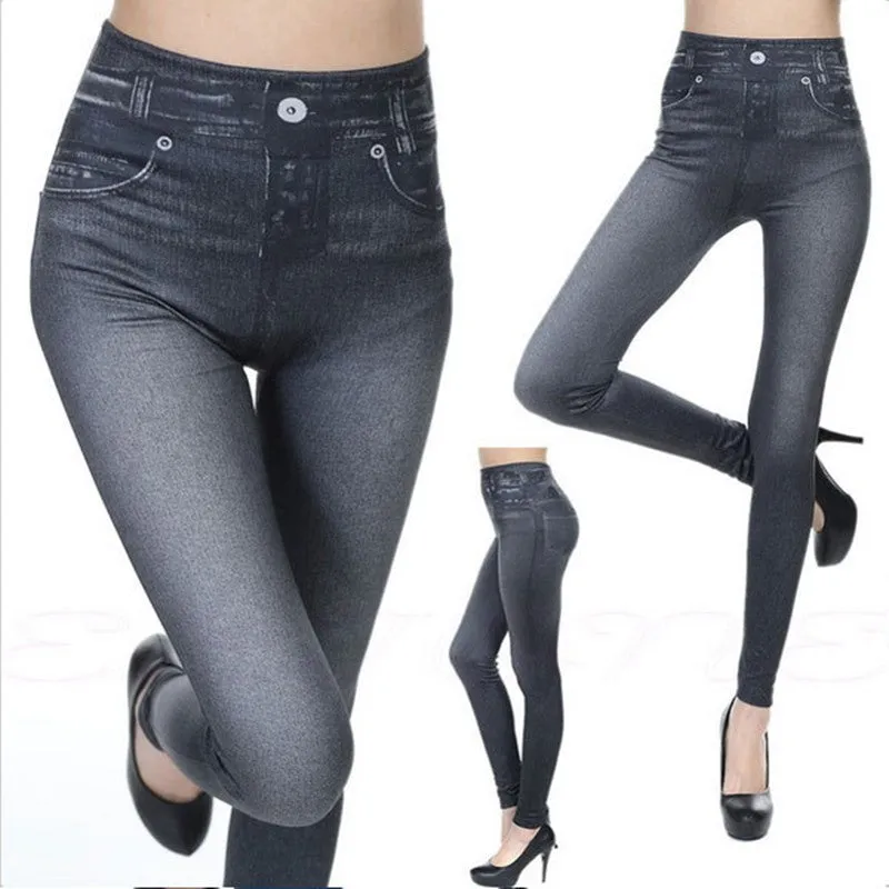 Women's Imitation Denim Jeggings