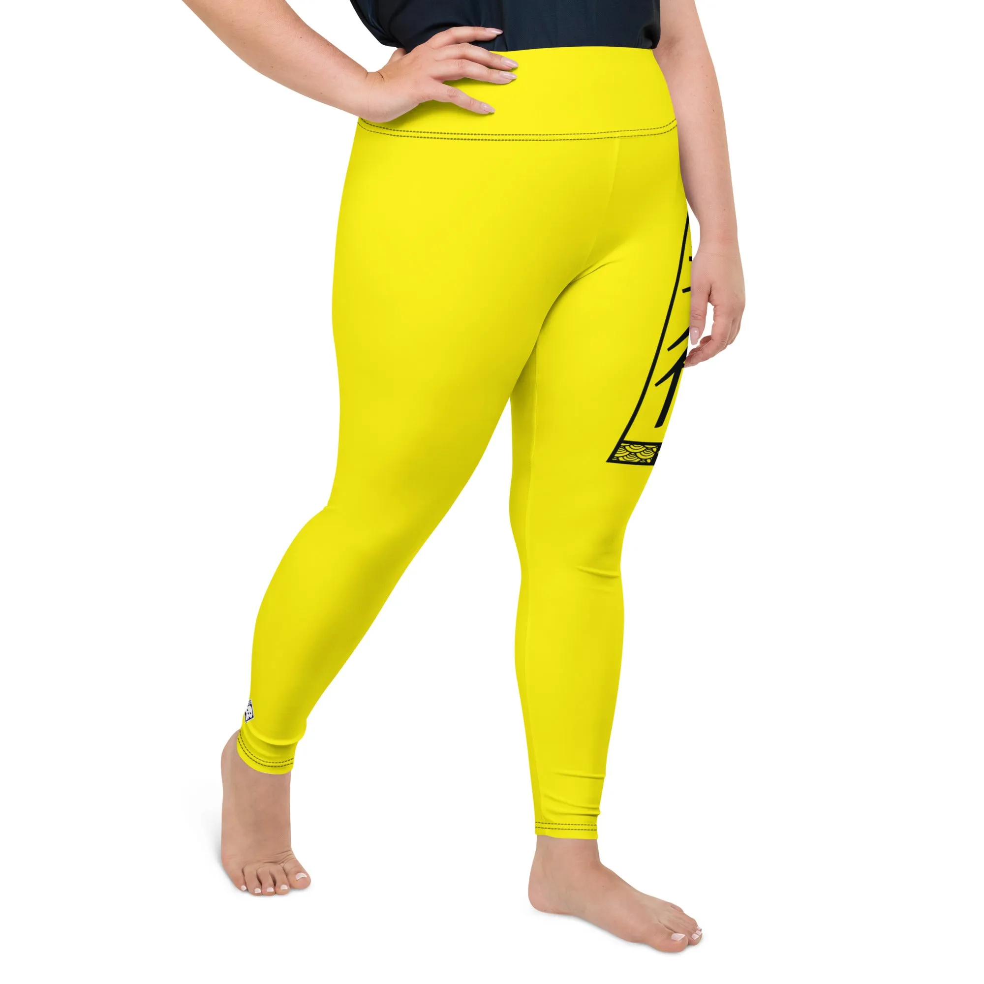 Women's Plus Size Yoga Pants Workout Leggings For Jiu Jitsu 017 - Golden Sun