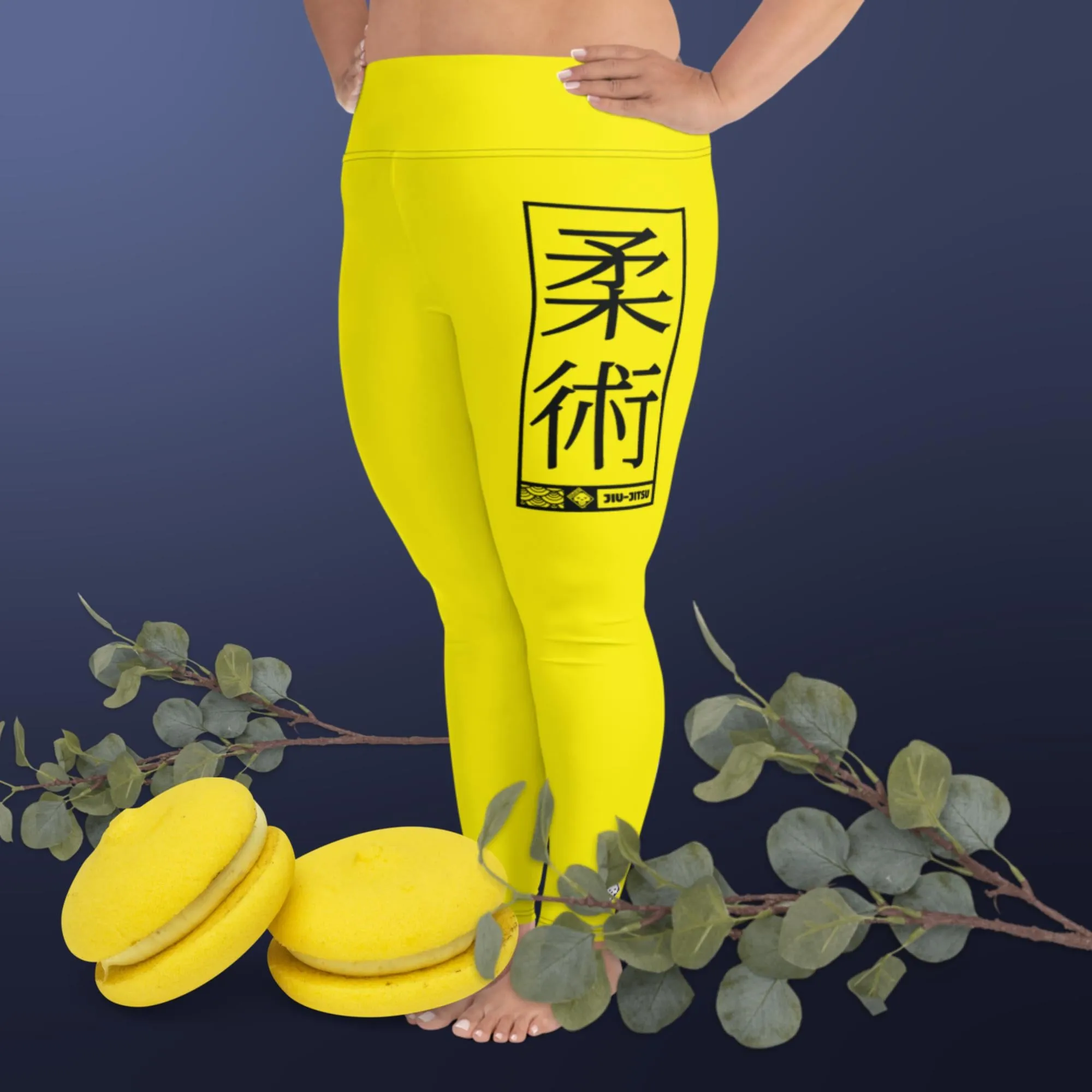 Women's Plus Size Yoga Pants Workout Leggings For Jiu Jitsu 017 - Golden Sun