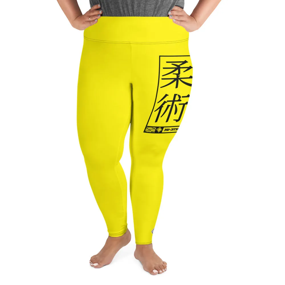 Women's Plus Size Yoga Pants Workout Leggings For Jiu Jitsu 017 - Golden Sun