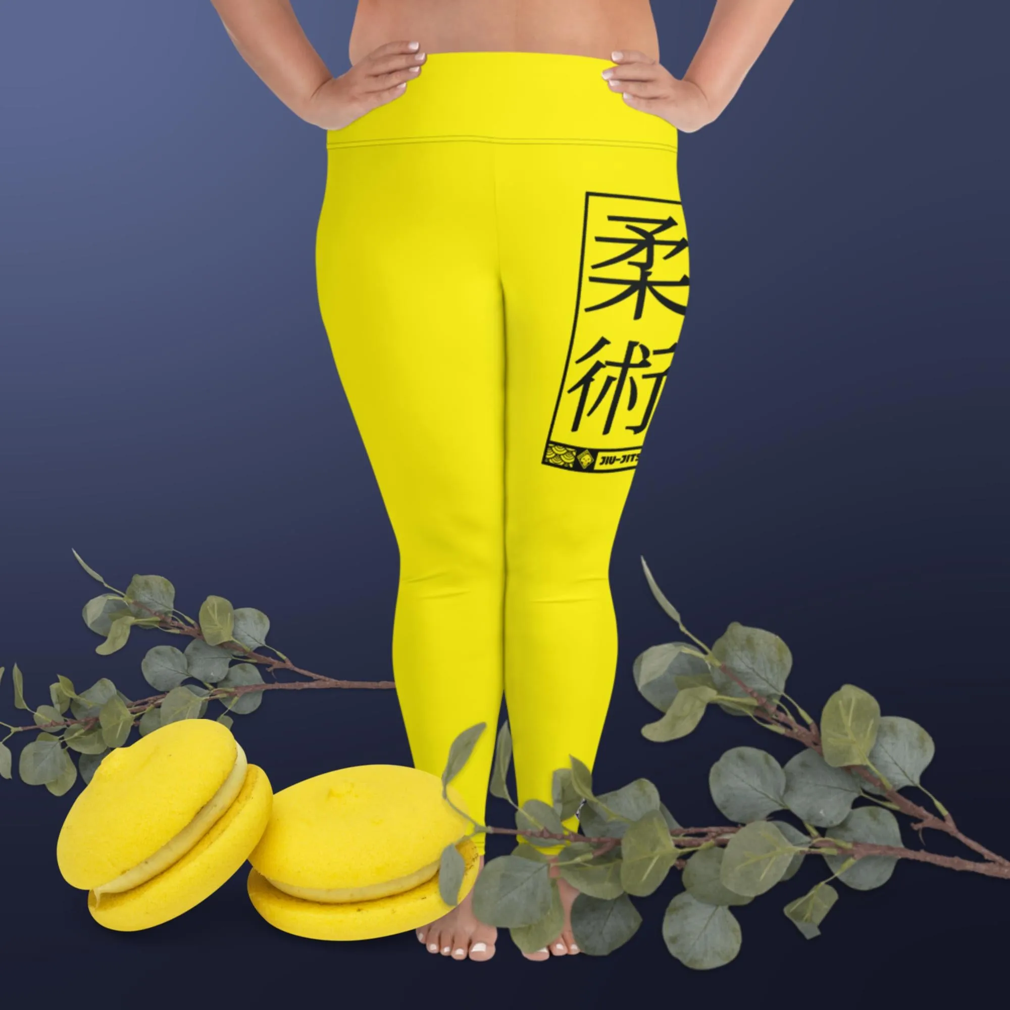 Women's Plus Size Yoga Pants Workout Leggings For Jiu Jitsu 017 - Golden Sun