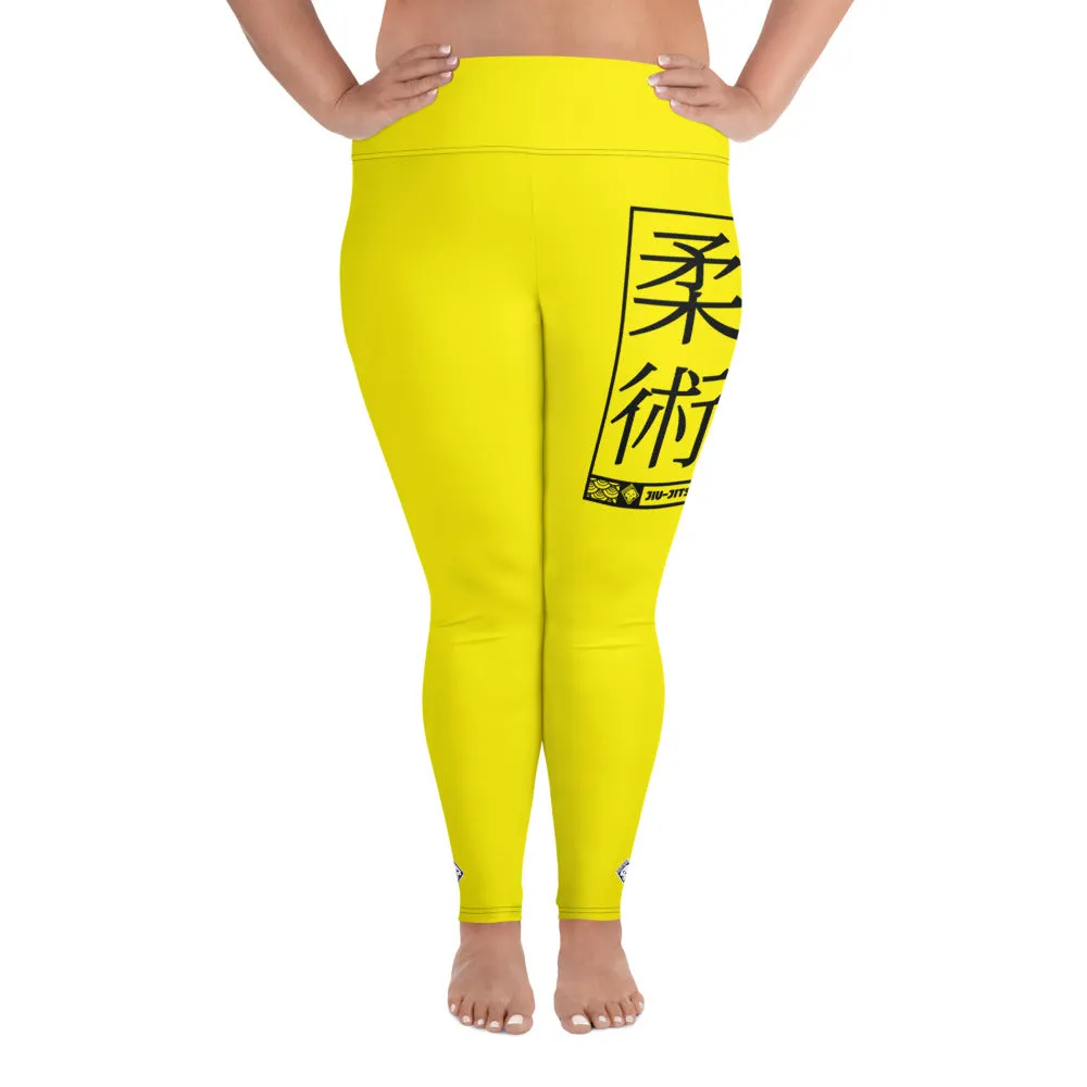 Women's Plus Size Yoga Pants Workout Leggings For Jiu Jitsu 017 - Golden Sun