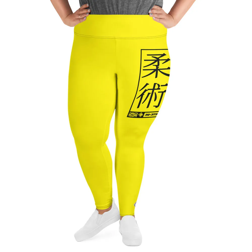 Women's Plus Size Yoga Pants Workout Leggings For Jiu Jitsu 017 - Golden Sun