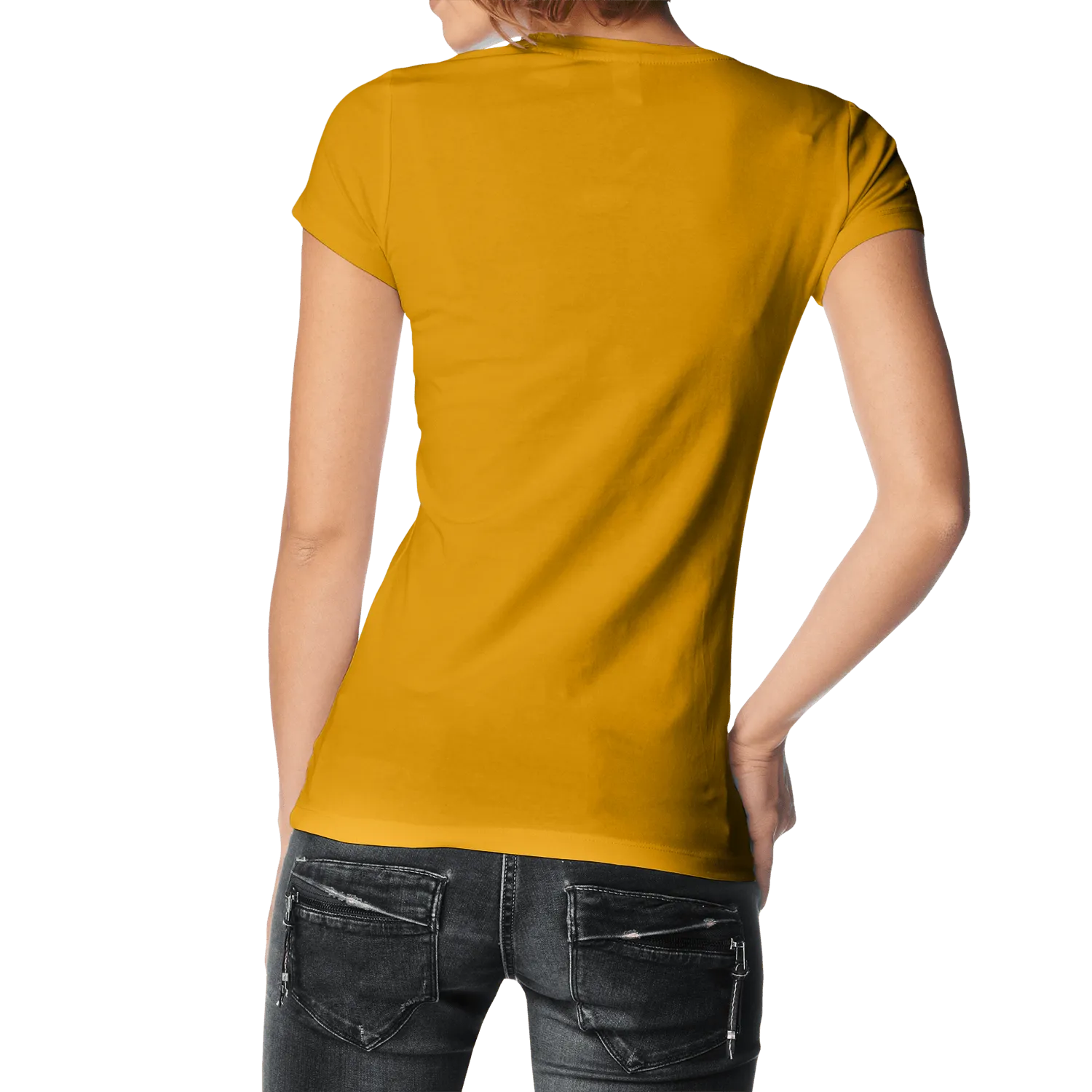 Women's round neck Black/Mustard/Red Value Pack