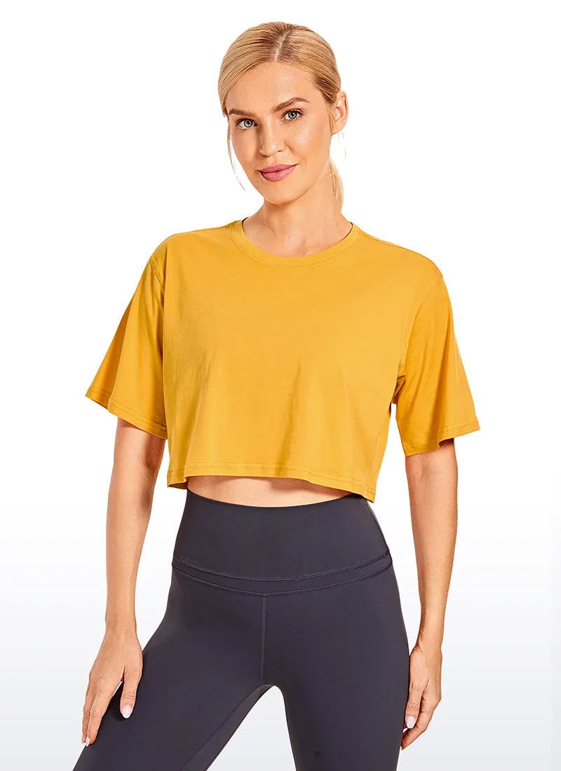 Wovigo Short Sleeves Cropped