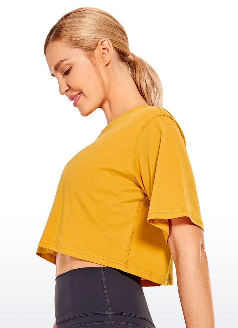 Wovigo Short Sleeves Cropped