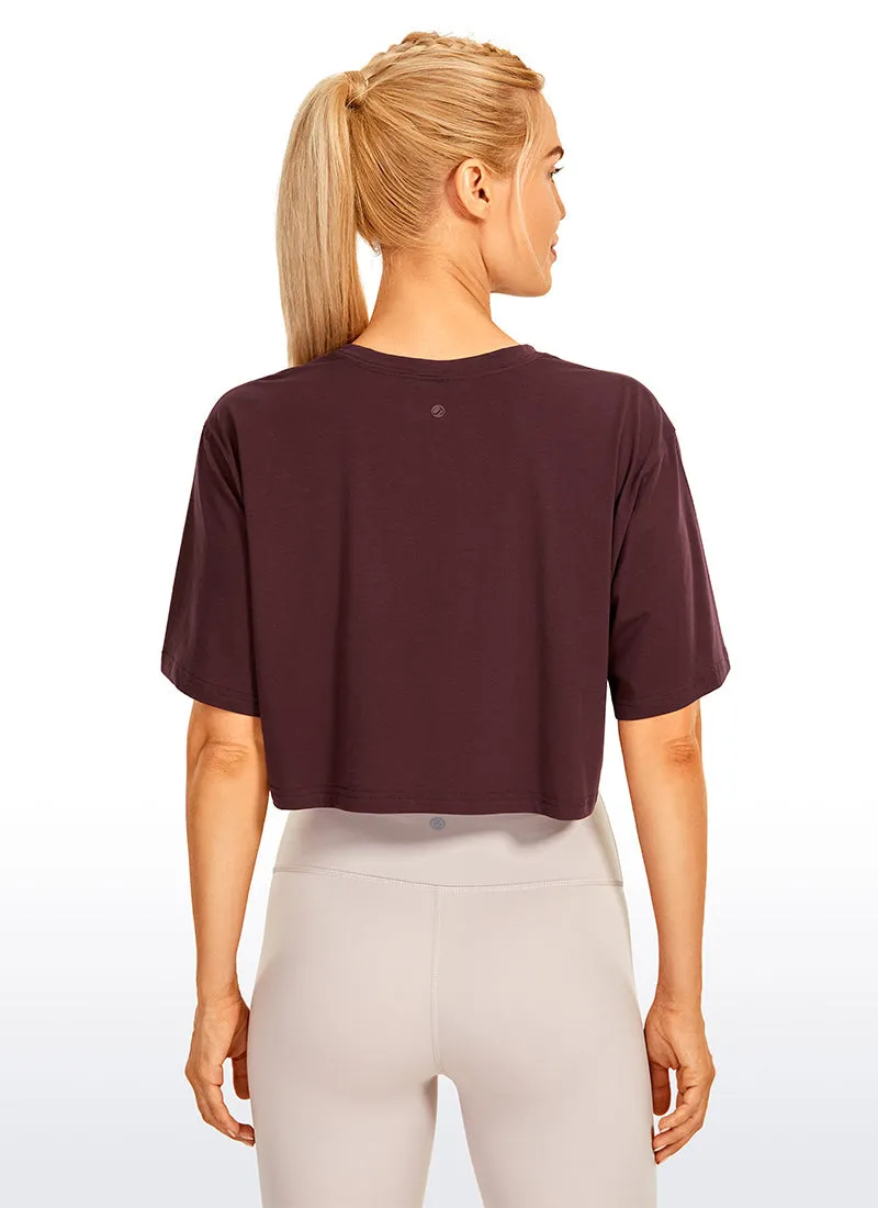 Wovigo Short Sleeves Cropped