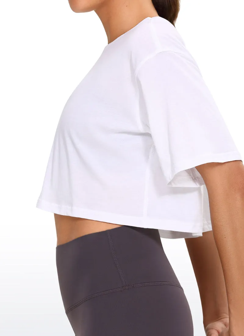 Wovigo Short Sleeves Cropped