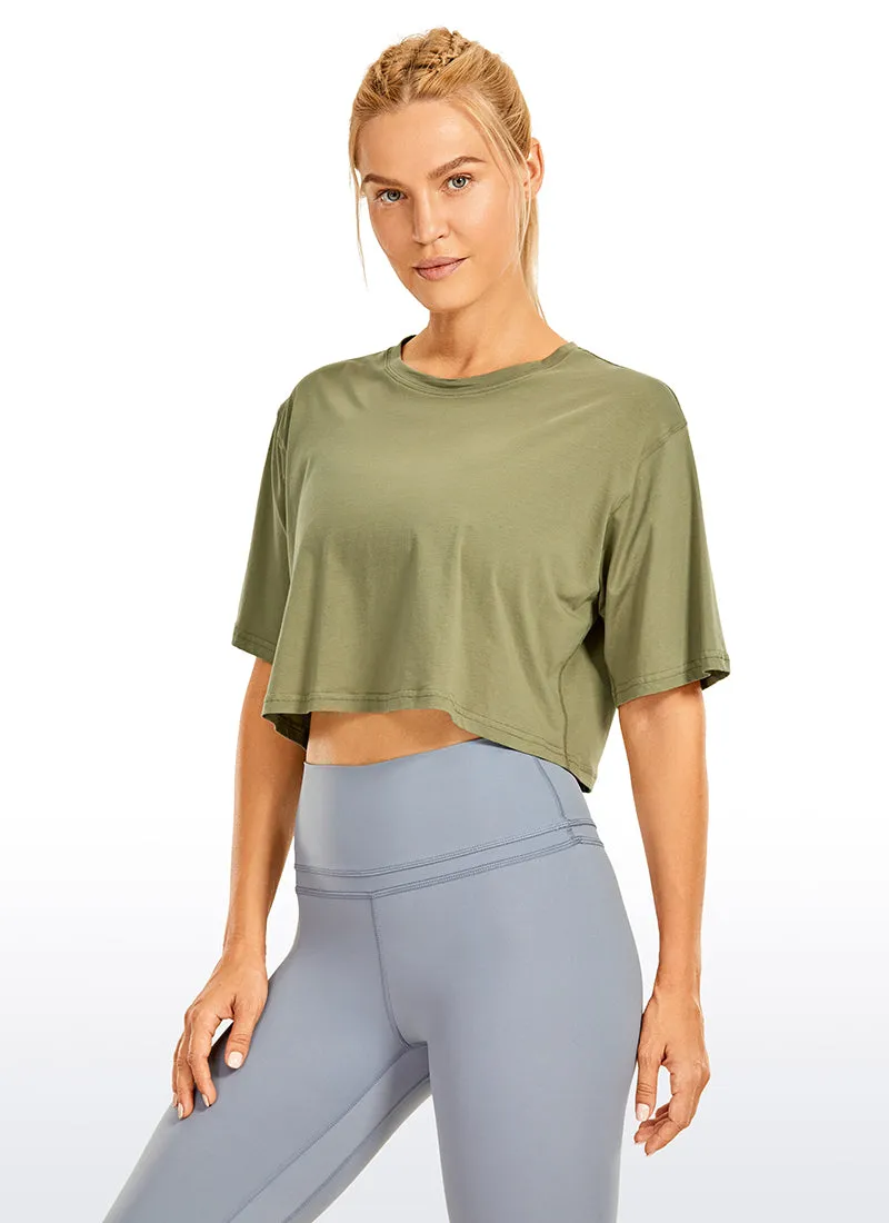 Wovigo Short Sleeves Cropped